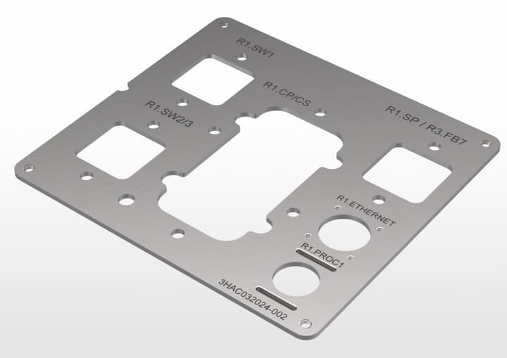 ABB配件Plate, customer 原廠型號3HAC032024-002 ABB配件官方質(zhì)保 - ABB機(jī)器人配件大全