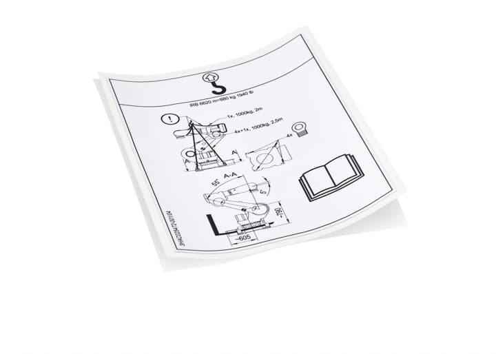 ABB配件Instruction label 原廠型號3HAC025472-001 ABB配件官方質(zhì)保 - ABB機器人配件大全