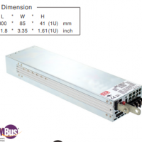 明緯1600W單組輸出電源供應器   RSP-1600-12   直流電壓12V